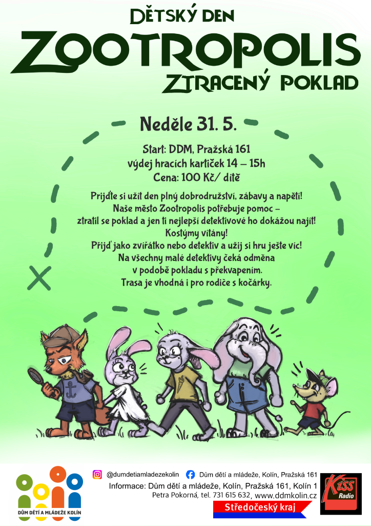 Cesta za pokladem - den dětí