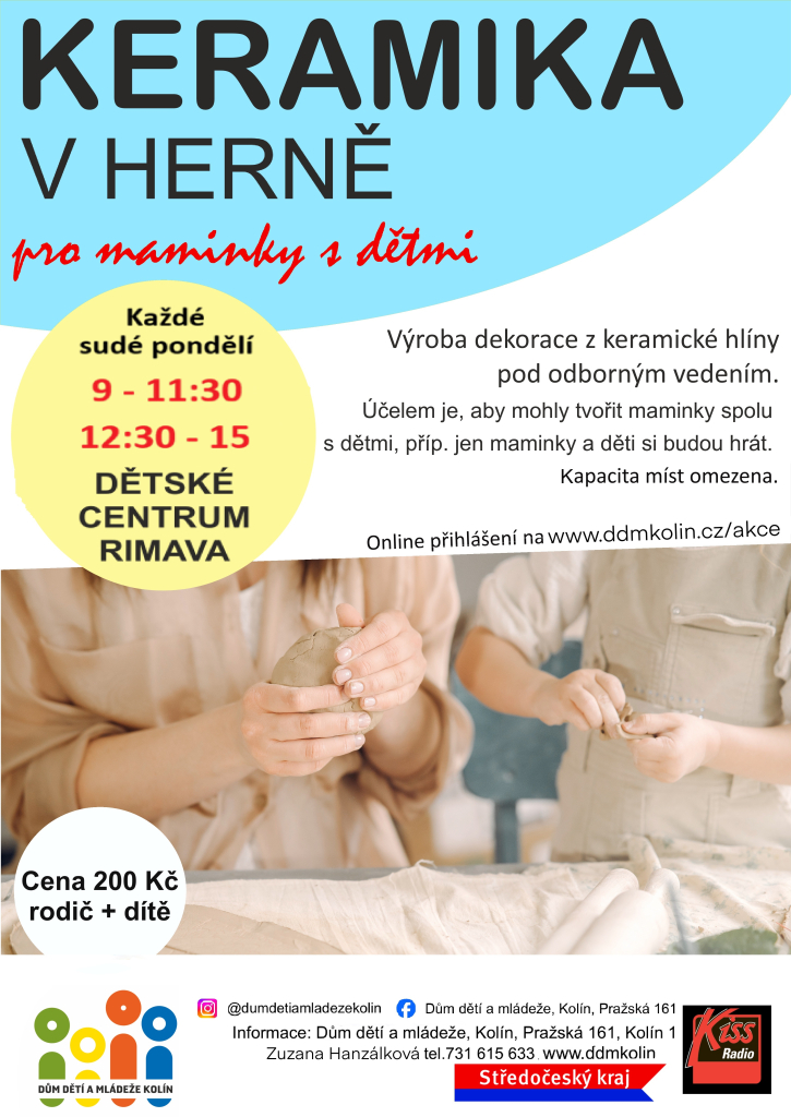 Keramika v herně 14. 9. 2026, čas 12:30 - 15