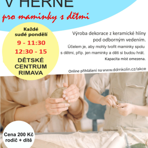 Keramika v herně 14. 9. 2026, čas 12:30 - 15